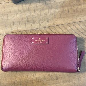 Kate Spade Burgundy Wallet